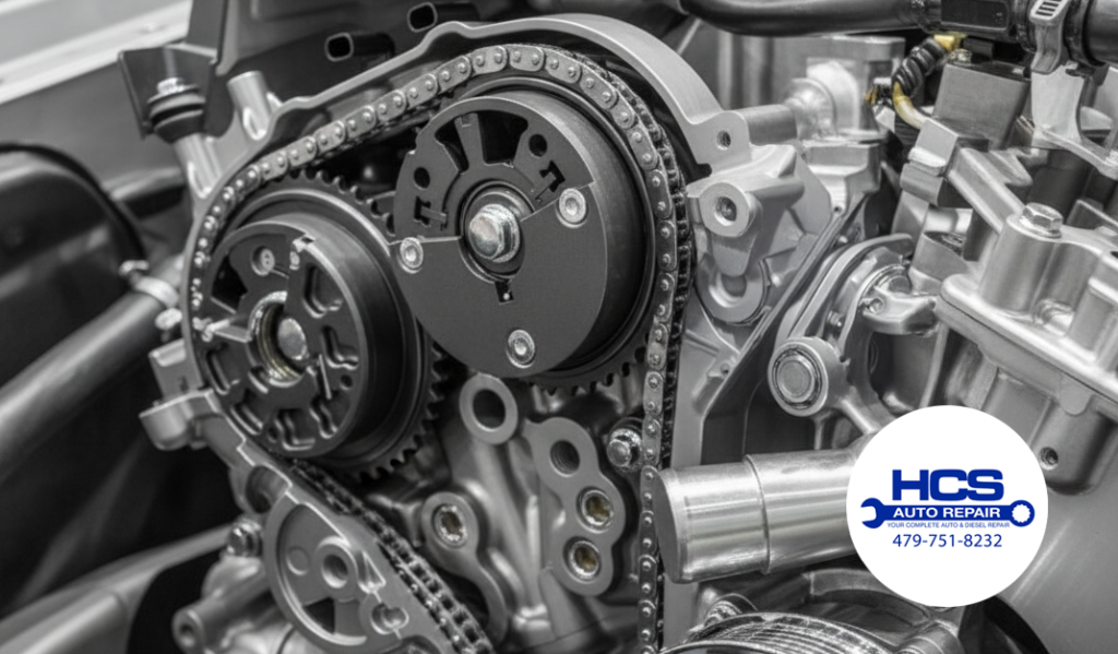 Received A Timing Chain Diagnosis? Here's Why It May Have Been Expensive! 1 HCS Auto Repair Springdale Rogers Arkansas Timing Chain Diagnosis Repair Might Be Expensive